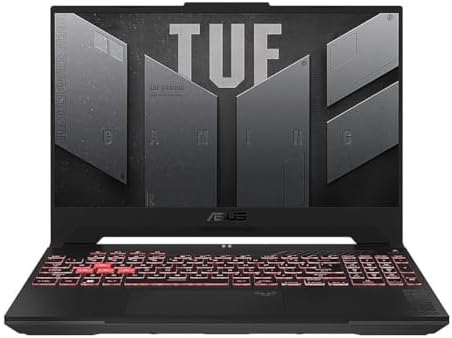 ASUS TUF Gaming A17 (2023) Gaming Laptop, 17.3” FHD 144Hz Display, GeForce RTX 4060, AMD Ryzen 7 7735HS, 16GB DDR5, 1TB PCIe 4.0 SSD, Wi-Fi 6, Windows 11, FA707NV-ES74