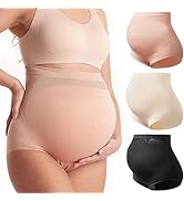 Momcozy Women's Maternity High Waist Underwear Pregnancy Seamless Soft Belly Support Panties Over...