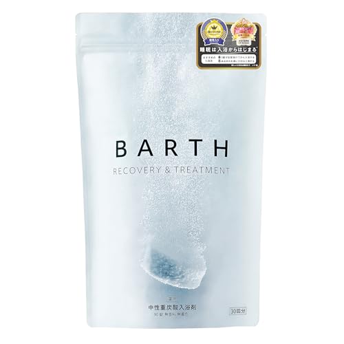 BARTH バース 中性重炭酸 入浴剤 90錠(30回分) [ 発汗 高濃度 お風呂 無香料 ] 医薬部外品