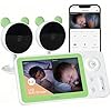 BOIFUN Split Screen Video Baby Monitor WiFi, 2 Cameras, Smartphone APP Control & LCD Monitor, AI Motion & Sound Detection, 4.3'' 4X Zoom, 1080P Smart (Monitor para Bebe), Area Alarm, Video Recording