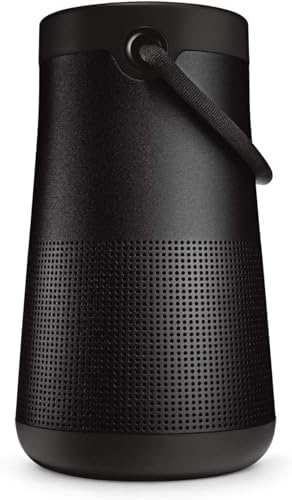 Bose SoundLink Revolve+ (Series II) Bluetooth Speaker, Portable Speaker with Microphone, Wireless Water Resistant Travel Speaker with 360 Degree Sound, Long Lasting Battery and Handle, Black