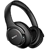 KVIDIO [Updated Bluetooth Headphones Over Ear, 65 Hours Playtime Wireless Headphones with Microphone,Foldable Lightweight Headset with Deep Bass,HiFi Stereo Sound for Travel Work Cellphone