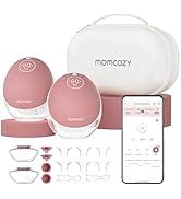 Momcozy Breast Pump Hands Free Mobile Flow | M9, App Discreet Control with Personalized Multi-Mod...