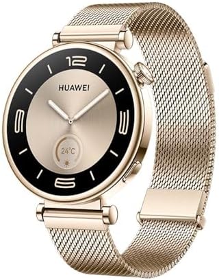 HUAWEI Watch GT 4 41mm Smartwatch, Filigranes Design, Bis zu 7 Tage Akkulaufzeit‌, Erweitertes 24/7 Gesundheitsmanagement, Kalorienmanagement, Kompatibel mit Android und iOS, Gold