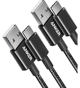 Anker USB C Charger Cable, 2-Pack 3 ft (0.9 m) USB to USB C Cable, USB A to USB C Braided Phone C...