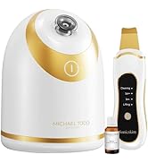 Michael Todd Beauty - Hydraskim Bundle - Facial Steamer & Facial Spatula - with Aromatherapy Bask...