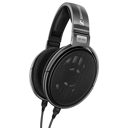 ゼンハイザー(Sennheiser) ヘッドホン 有線 HD 650 ガンメタブラック 開放型 オープン型 高性能トランスデューサー 超軽量ボイスコイル ベントマグネットシステム 【国内正規品】