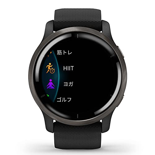 GARMIN(ガーミン) スマートウォッチ GPS Venu 2 Black/Slate【日本正規品】 010-02430-61 小