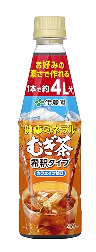 伊藤園 健康ミネラルむぎ茶 希釈タイプ 450ml×24本 カフェインゼロ 9倍希釈