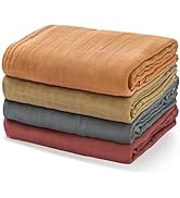 Momcozy Muslin Swaddle Blankets, Soft Silky Baby Blankets for Baby Boys & Girls, 4-Pack Breathabl...