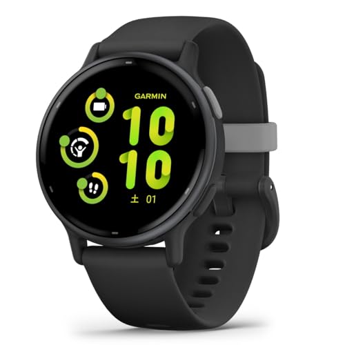 GARMIN(ガーミン) vivoactive 5 Black/Slate フィットネスGPSウォッチ 睡眠管理/フィットネス年齢/お昼寝検出/Suica対応/心拍センサー/ストレスレベル測定/iOS・アンドロイド対応 / 11日間のバッテリー持続時間 / スマートウォッチ【日本正規品】