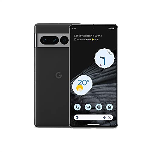 Google Pixel 7 Pro - Teléfono móvil 5G Android libre con teleobjetivo, objetivo gran angular y batería de 24 horas de duración - 128 GB, Obsidiana