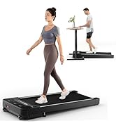 Goplus Under Desk Treadmill, Electric Treadmill Walking Pad with Touchable LED Display and Wirele...