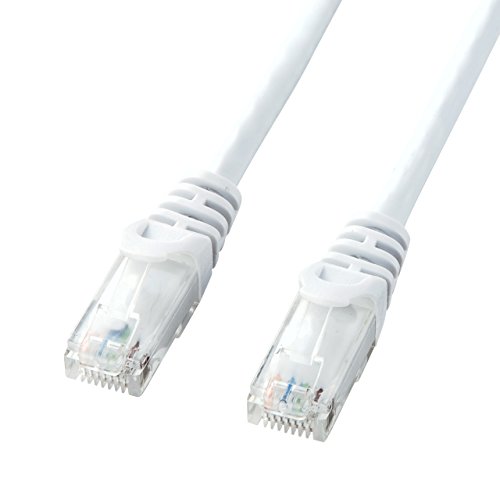 サンワサプライ(Sanwa Supply) CAT6LANケーブル (15m) UTP 1Gbps/250MHz RJ45 ツメ折れ防止 ホワイト LA-Y6-15W