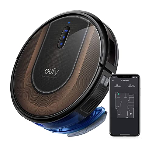 Anker Eufy (ユーフィ) RoboVac G30 Hybrid (ロボット掃除機) 【スマート・ダイナミック・ナビゲーション 2.0 / 2-in-1 吸引・水拭き両用/Wi-Fi対応/超薄型/強力吸引/自動充電/BoostIQ搭載/境界線テープ対応/効率的な清掃/スマート機能】ブラック