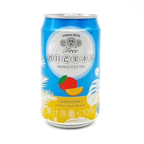 台湾金牌ビール マンゴーティノンアルビール(缶)330ml 烈日芒果冰茶 (2本)