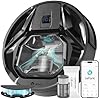 Lefant M320 Robot Vacuum Cleaner, Carpet Detection, 6,000 Pa Suction, Low Noise, 800ml Visible Dustbin, 210 Mins Runtime, Self-Charging, Works with Alexa, Ideal for Hard Floor, Pet Hair, Black