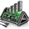 Rechargeable Battery for XboxOne/Xbox Series X|S, 4 x 3840mWh Xbox Battery, Xbox Series Battery Charger Station for XboxOne S|X /Elite Controllers