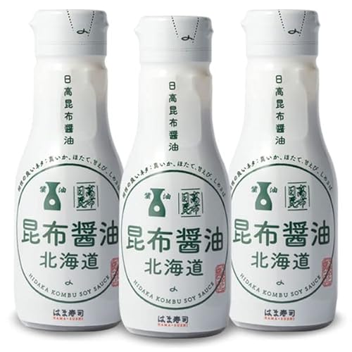 はま寿司 日高昆布醤油（北海道）3本 [200ml] 密封ボトル 常温商品