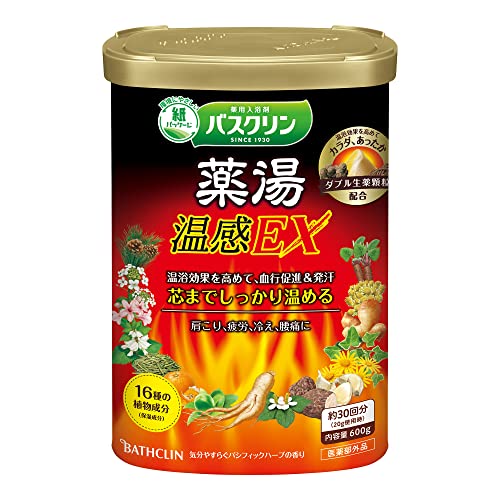 【医薬部外品】バスクリン薬湯入浴剤 温感EX600g(約30回分) 疲労回復