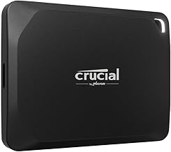 Crucial X10 Pro 2TB Portable External SSD, Up to 2100MB/s Read and 2000MB/s Write, External Solid State Drive, USB-C 3.2, ...