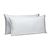 Amazon Basics Down Alternative Bed Pillows, Medium Density For Back and Side Sleepers, King, 2-Pack, White, 36 in L x 20 in W