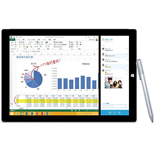 マイクロソフト Surface Pro 3 サーフェス プロ（Core i5／128GB） 単体モデル Windowsタブレット MQ2-00017 (シルバー)