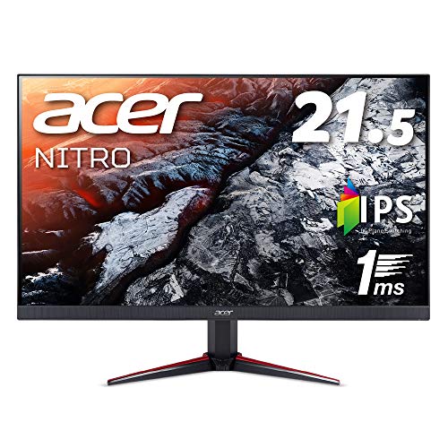 Acer ゲーミングモニター Nitro 21.5インチ VG220Qbmiifx IPS 1ms(VRB) 75Hz FPS向き フルHD FreeSync フレームレス HDMIx2 スピーカー内蔵 ブルーライト軽減