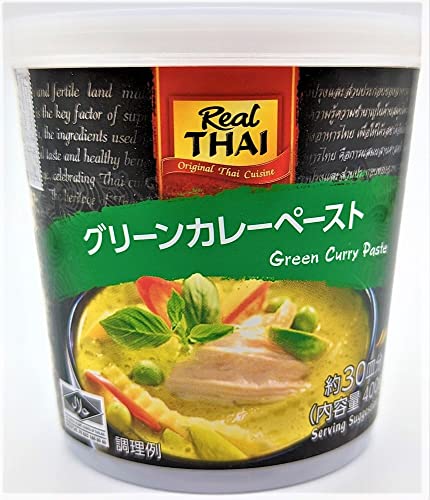 グリーンカレーペースト400g / 本格カレーペースト/本場タイより直輸入/青唐辛子、エシャロット、レモングラス、ターメリックなどさまざまなスパイスを使用し、バランスよく仕上げました/合成着色料や保存料は不使用