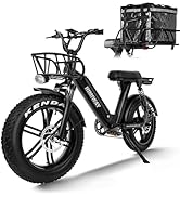 Himiway Escape Pro Ebike 48V 17.5AH/840WH Akku Elektrisches Lastenfahrrad 20"×4" Fetten Reifen El...