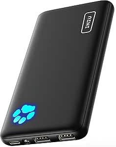 INIU Power Bank, Ultra Slim 10000mAh Powerbank Klein Aber Stark, USB C Input &amp; Output, Externe Handyakkus Triple 3A with Flashlight, Kompatibel mit iPhone 16 15 14 13 12 11 X Pro Max Samsung Huawei