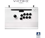 Victrix Pro FS Playstation Esports Fight Stick for PS4, PS5, PC, Durable Aluminum, Sanwa Denshi Buttons, Ergonomic Wrist Slope, Detachable Joystick, Tournament Grade for Fighting Games (White)