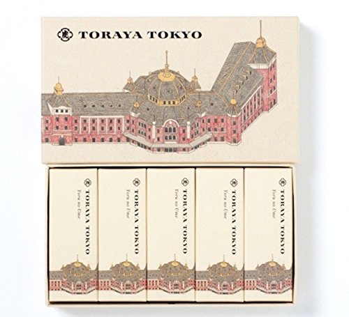 とらや 小形羊羹 「夜の梅」 5本入 TORAYA TOKYO 限定パッケージ 東京駅舎 ようかん 虎屋 とうきょう