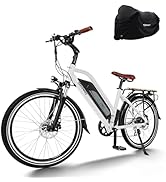 Himiway City Pedelec Ebike 36V 18,2Ah/655Wh Akku 26 Zoll Elektrisches City Bike 45 Nm Elektrofahr...