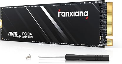 fanxiang M.2 SSD 2TB, Up to 5000MB/s, 2TB NVMe SSD PCIe Gen4 x4 2280,TLC 3D NAND, 2TB SSD with Graphene Cooling Sticker, I...