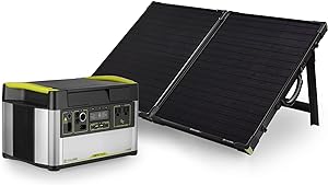 Goal Zero Yeti Portable Power Station - Yeti 1000X w/ 983 Watt Hours Battery, USB Ports &amp; AC Inverter - includes Boulder 100 Briefcase Solar Panel - Rechargeable Generator for Camping, Outdoor &amp; Home