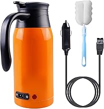 Sporgo 1000ml Auto Wasserkocher Edelstahl: 12V Auto Wasserkocher Temperature Digital Display, Reisewasserkocher Zigaretten...