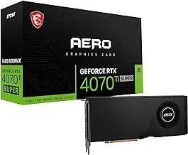 MSI Gaming RTX 4070 Ti Super 16G AERO Graphics Card (NVIDIA RTX 4070 Ti Super, 256-Bit, Boost Clock: 2610 MHz, 16GB GDRR6X...