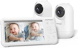 Momcozy Baby Monitor with 2 Cameras 5’’ Audio 960ft Range Ideal Gift