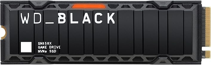 WD_BLACK SN850X 2TB NVMe M.2 SSD, M.2 2280 NVMe SSD with Heatsink, Gaming Expansion SSD, PCIe Gen4 NVMe, High Performance ...