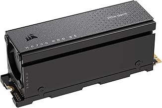 Corsair MP700 PRO SE with Air Cooler 2TB PCIe 5.0 x4 NVMe 2.0 M.2 SSD – M.2 2280 – Up to 14,000MB/sec Sequential Read – Hi...