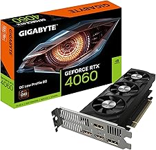 GIGABYTE GeForce RTX 4060 OC Low Profile 8G Graphics Card, 3X WINDFORCE Fans, 8GB 128-bit GDDR6, GV-N4060OC-8GL Video Card