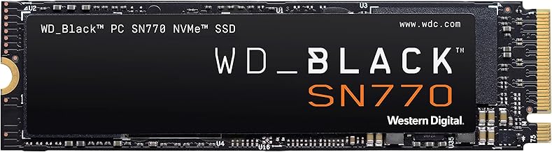 WD_BLACK SN770 2TB NVMe M.2 SSD, M.2 2280 NVMe SSD, Gaming Solid State drive, PCIe Gen4 NVMe, High Performance Gaming driv...