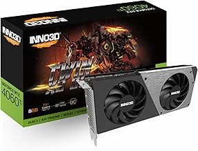 INNO3D Geforce RTX 4060 Ti 8GB Twin X2 OC Grafikkarte - 8GB GDDR6, 1x HDMI, 3X DP