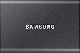 Samsung T7 Portable SSD - 2 TB - USB 3.2 Gen.2 External SSD Titanium Grey (MU-PC2T0T/WW)