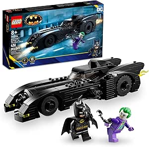 Lego DC Batmobile: Batman vs. The Joker Chase 76224 Building Toy Set, This DC Super Hero Toy Features Batman&#39;s Iconic Vehicle with Weapons and a Minifigure Compatible Cockpit, DC Gift for 8 Year Olds