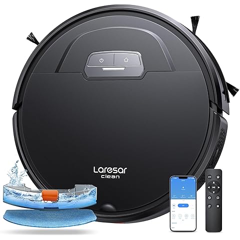 Robot Vacuum and Mop - 4500Pa Powerful Suction Robot Vacuum, 3 in 1 Robot Vacuum Cl...