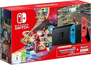 Console Nintendo Switch Mario Kart 8 Deluxe (Code de telechargement du jeu &amp; Abonnement de 3 mois Nintendo Switch Online)