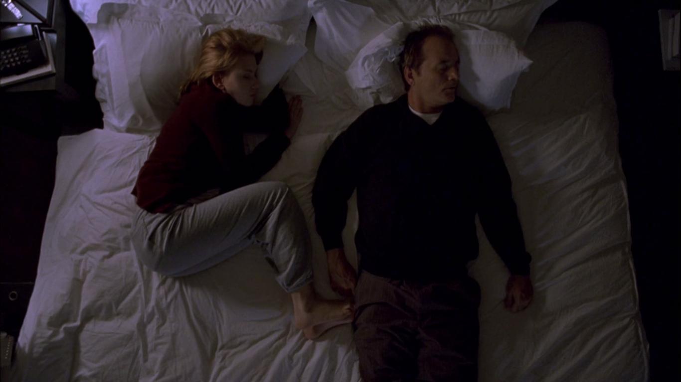 Bill Murray and Scarlett Johansson in Lost in Translation (2003)