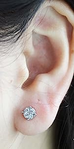 1/2 cttw natural diamond cheap affordable accessible studs earring 